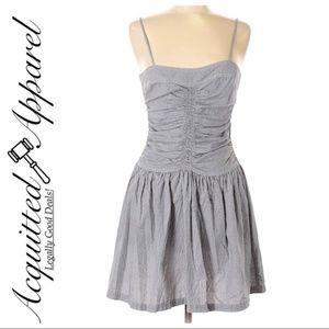 Armani Jeans Printed Dark Blue Sweetheart Dress